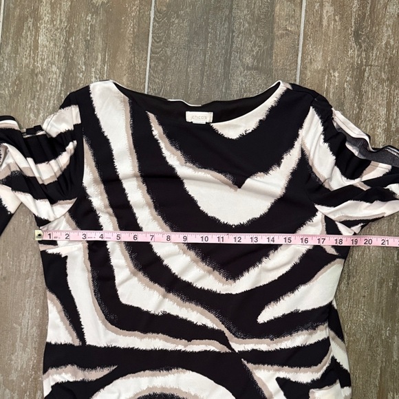 Chico's Monochrome Patterned Dress - Picture 6 of 9